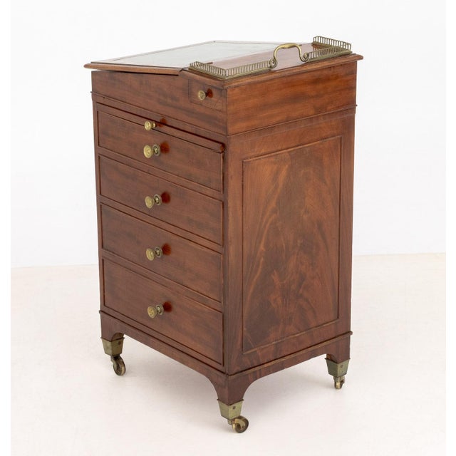 English Regency Mahogany Davenport Desk, 19th Century For Sale - Image 13 of 13