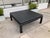 Harrison Van Horn Van Horn Linen Wrapped Asian Style Coffee Table in Satin Black Lacquered Finish For Sale - Image 4 of 12