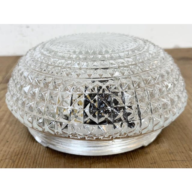 1970s Vintage Glass Ceiling Light, 1970s For Sale - Image 5 of 18