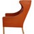2204 Wingchair in Cognac Leather by Børge Mogensen, 1980s For Sale - Image 14 of 18
