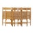 - 32.5"h, 17.75"w, 20"d, 18.5" seat height - Wooden frame with cane seat, bent plywood back - Sold as a set of 6 -...