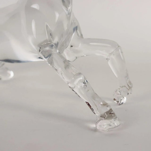 Glass Sculpture of Horse by Arnaldo Zanella For Sale - Image 5 of 8