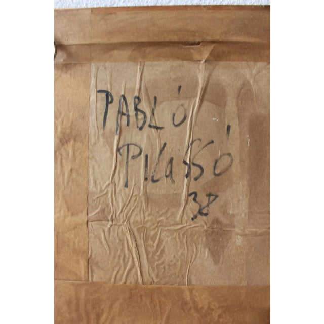 Mid-Century Modern Composition, Oil Painting, 1950s, Framed For Sale - Image 4 of 14