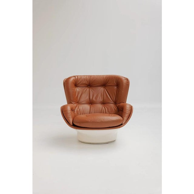 Mid-Century Modern Karate Lounge Chairs and Ottomans by Michel Cadestin for Airborne, 1970s, Set of 3 For Sale - Image 3 of 15
