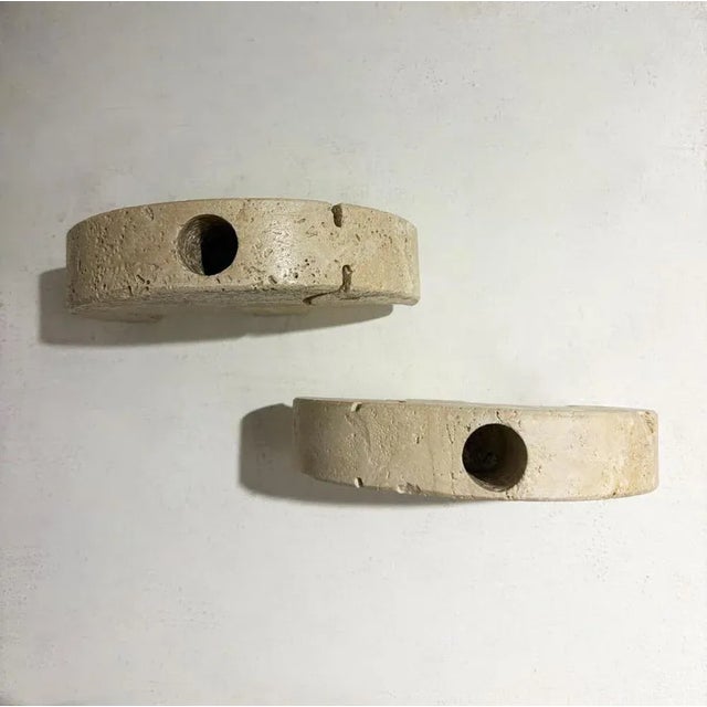Mid-Century Travertine Figures attributed to Fratelli Mannelli, 1970s, Set of 2 For Sale - Image 6 of 9