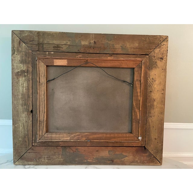 Original Vintage Landscape Oil Painting on Canvas Sheep in Meadow Signed by Artist For Sale In New York - Image 6 of 12