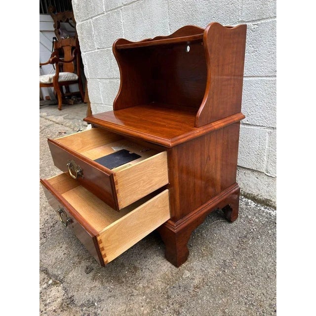 Henkel Harris Solid Cherry Nightstand Bedside Table. For Sale - Image 11 of 11