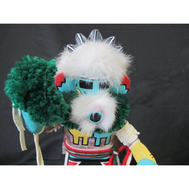 Figurative Hopi Native American Early Morning Singer Kachina Doll Statue Signed Sherman For Sale - Image 3 of 7