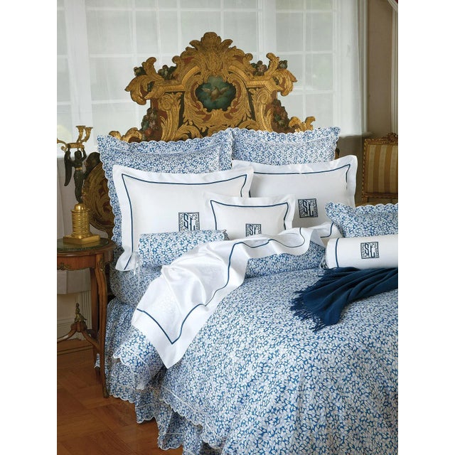 Petals Duvet Cover in Blue in King For Sale