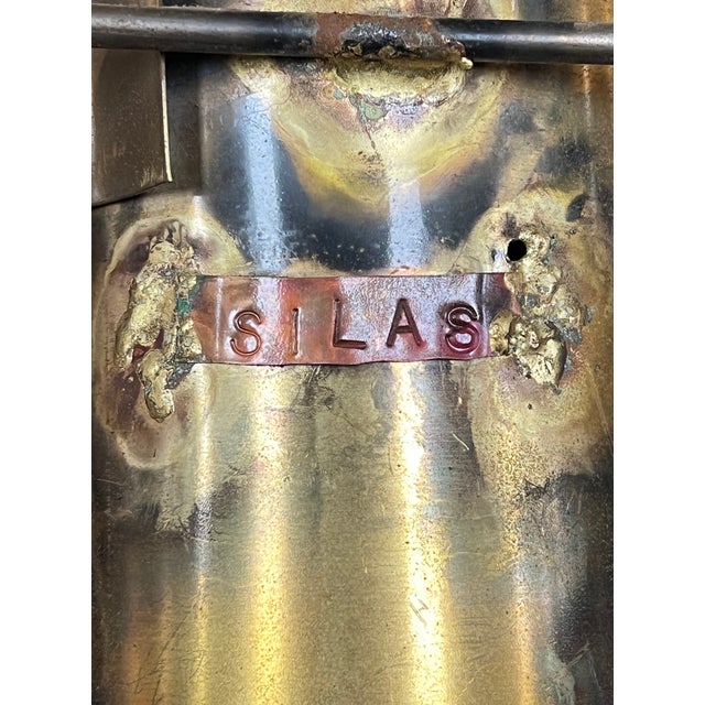Metal Abstract Patinated Metal Wall Sculpture by Silas Seandel For Sale - Image 7 of 7
