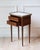 Louis XVI Style Mahogany Side Table with Marble Top and Brass Gallery, 20th Cent For Sale - Image 4 of 10