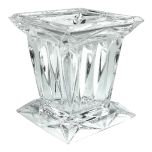 Vintage Art Deco Crystal Flower Vase