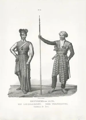 Honegger, Inhabitants of Java, Indonesia, 1845, Print