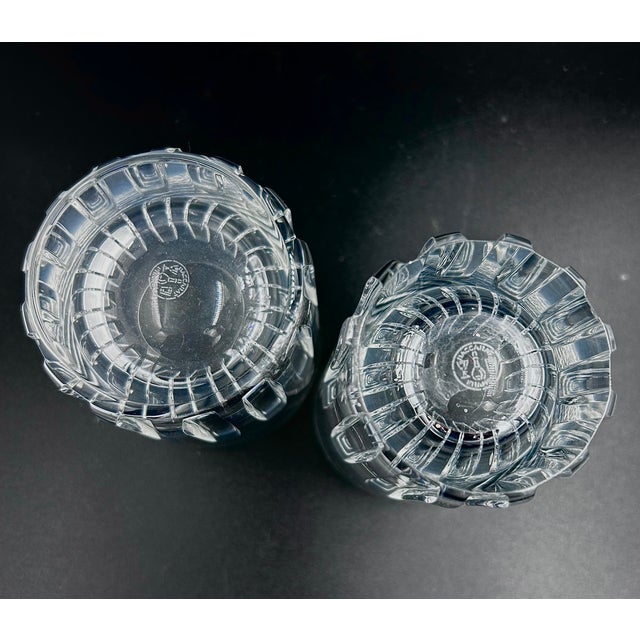 Modern 1990s Collection of Baccarat Rotary Double Old Fashioned and Highball Glasses- Set of 4 For Sale - Image 3 of 8