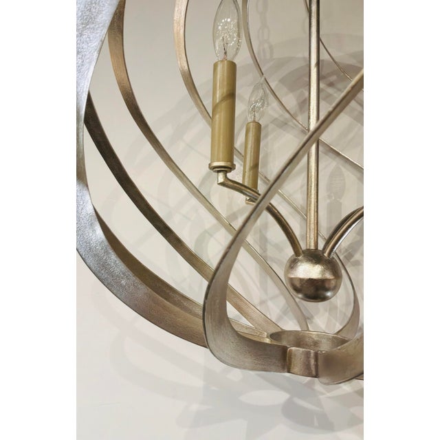 Modern Currey & Company Silver Orb Roussel Chandelier For Sale - Image 3 of 5