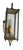 Metal Beveled Paneled Glass and Brass Walled Sconce, 2 Light, Circa 1920 For Sale - Image 7 of 7