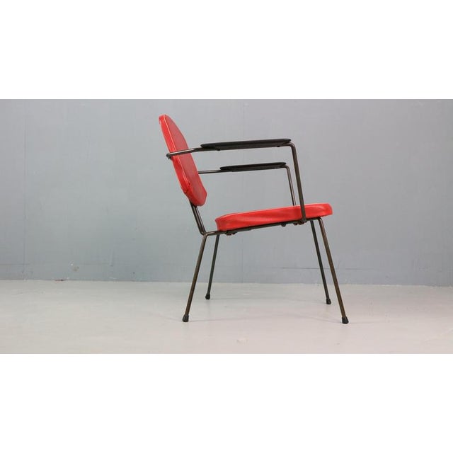 Armchair Model 5003 attributed to Rudolf Wolf, 1950s For Sale - Image 4 of 9