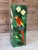 Wood Vintage Hand-Painted Tropical Coastal Pedestal For Sale - Image 7 of 12