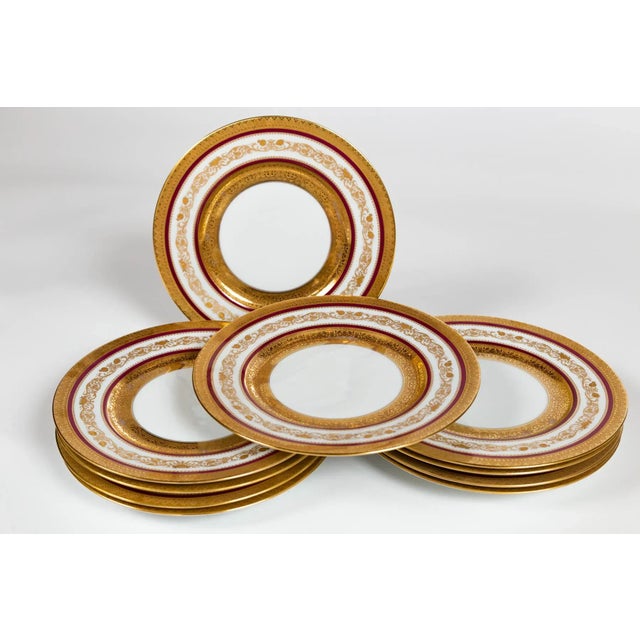 Antique Hutschenreuther Dinner Plates, Early 20th Century, Bavaria For Sale - Image 10 of 11