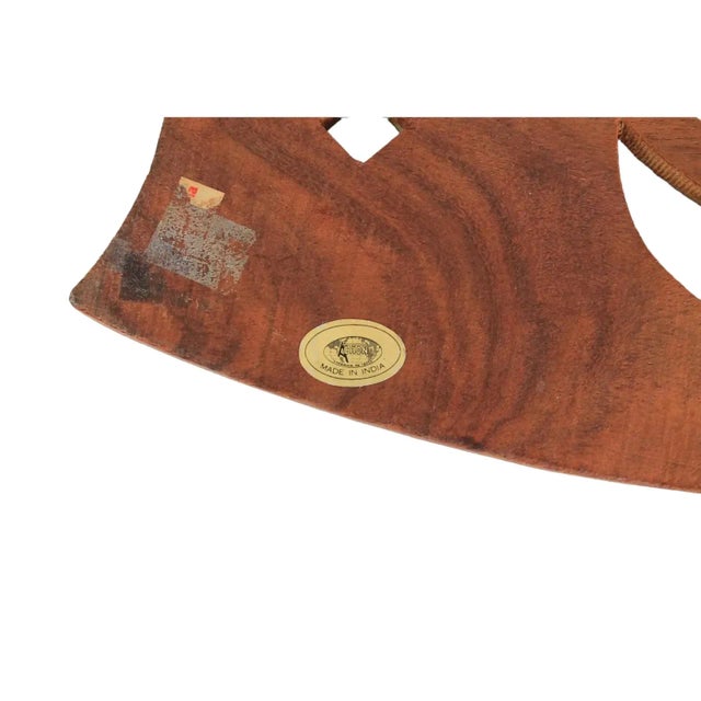 Wood Vintage Carved Wood Wall Hangings For Sale - Image 7 of 8