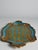 Florentine Neo-Rococo Gilt and Turquoise Tray with Harlequin Pattern, Italy, 1950s For Sale - Image 11 of 18
