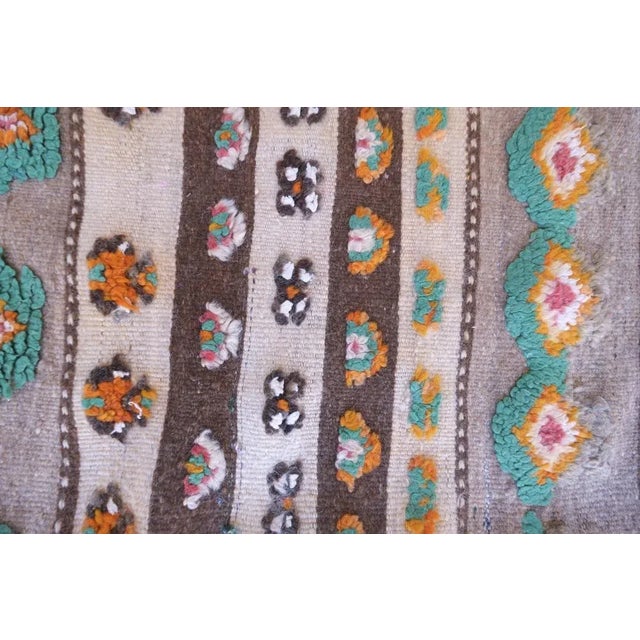 Textile Authentic Moroccan Vintage Kilim Rug - 12 X 4.3 Ft For Sale - Image 7 of 8