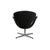Swan Swivel Chair in Black Leather by Arne Jacobsen for Fritz Hansen For Sale - Image 11 of 14