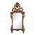 Antique Italian Rococo Giltwood Mirror With Exceptional Carved Crest For Sale