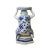 Oriental Ceramic Blue White Man Holding Dish Figure For Sale - Image 4 of 7