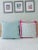 25” X 25” Thibaut Haven Spa Blue & Hot Pink Linen Pillow Covers - a Pair For Sale In Columbia, SC - Image 6 of 8