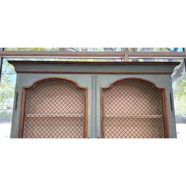 Minton Spidell French Louis XV Secretary Desk Cabinet For Sale - Image 9 of 16