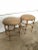 Mid-Century Modern Stools DistressedMid-Century Stools - a Pair For Sale - Image 3 of 8