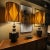 Mid-Century Modern 1970s Large Mid Century Bronze Color Brown Gold and Black Brutalist Lamps - a Pair For Sale - Image 3 of 9
