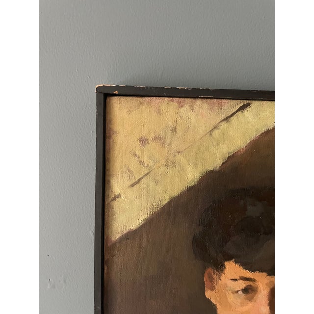 Alfred (Chip) Chadbourn, Portrait of a Young Lady, 1952, Oil on Canvas For Sale In Richmond - Image 6 of 7