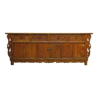 Four Drawer Antique Asian Buffet Sideboard For Sale