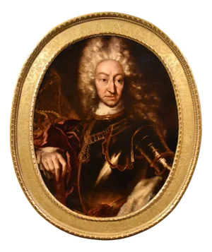 Maria Giovanna Battista Clementi Detta La Clementina, King Sovereign of Savoy Clementi, 1730, Oil on Canvas, Framed
