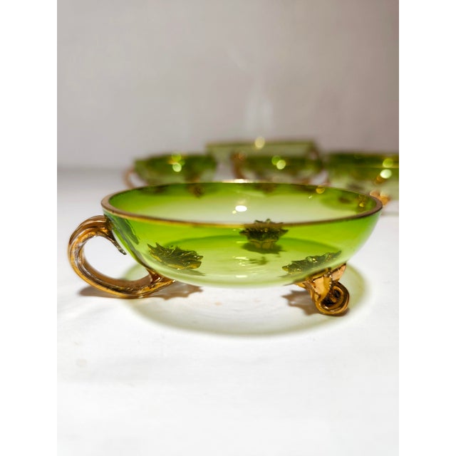 Venetian Crystal Punch Set, Italy, 1940s, Set of 13 For Sale - Image 9 of 12