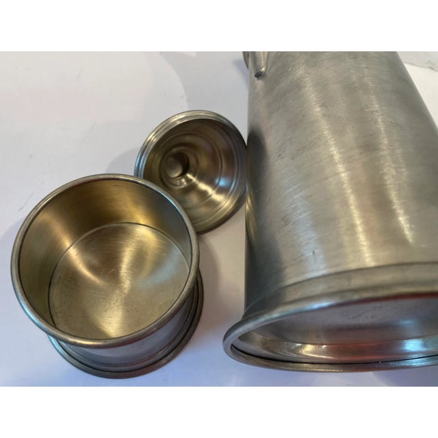 Metal Vintage English Pewter Coffee/Tea Service - Set of 3 For Sale - Image 7 of 9