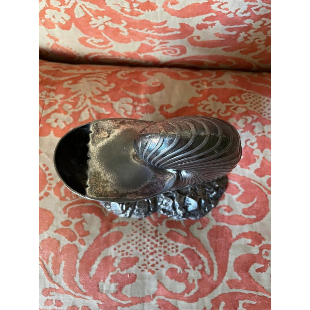 Late 19th Century Silver Plate Nautilus Spoon Warmer For Sale - Image 5 of 10