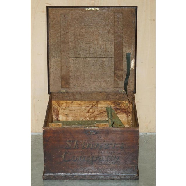 Antique Victorian Campaign Chest For Sale - Image 15 of 18