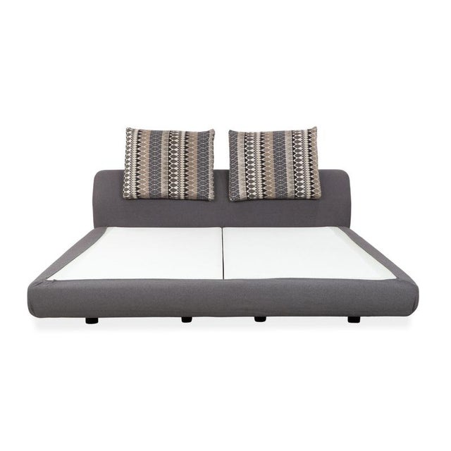 Gray Grey Fabric Bed from Bullfrog For Sale - Image 8 of 12