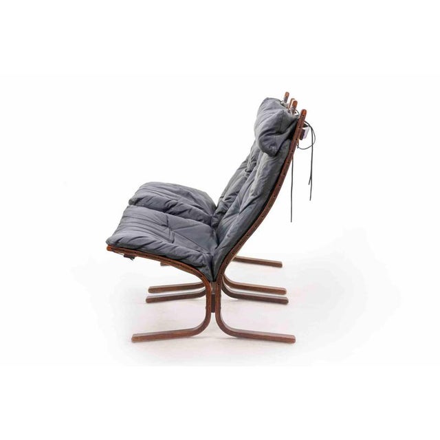 Textile Siesta Chairs in Leather by Ingmar Relling, 1960s, Set of 2 For Sale - Image 7 of 9