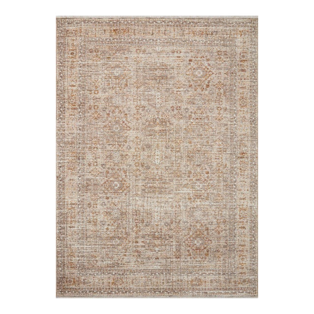 Angela Rose x Loloi Blake Rug Oatmeal / Spice 11'-6" x 15'-7" Area Rug For Sale