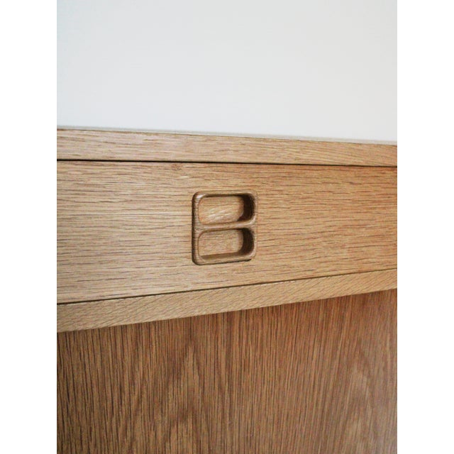 Vintage Danish Sideboard in Oak with Sliding Doors and Drawer, 1960s For Sale - Image 9 of 11