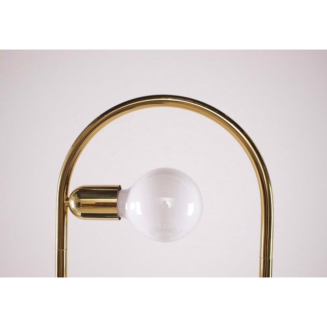 Brass Table Lamp in the style of Gaetano Sciolari, 1970s For Sale - Image 4 of 10
