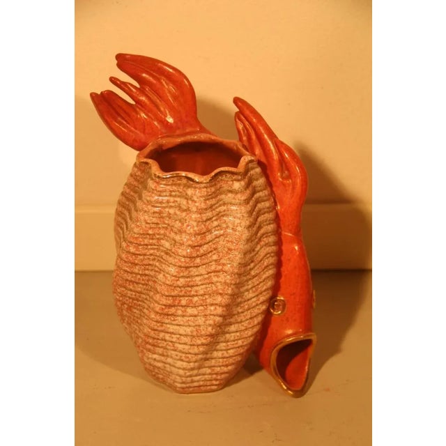 Vintage Italian Ceramic Vase For Sale - Image 5 of 7