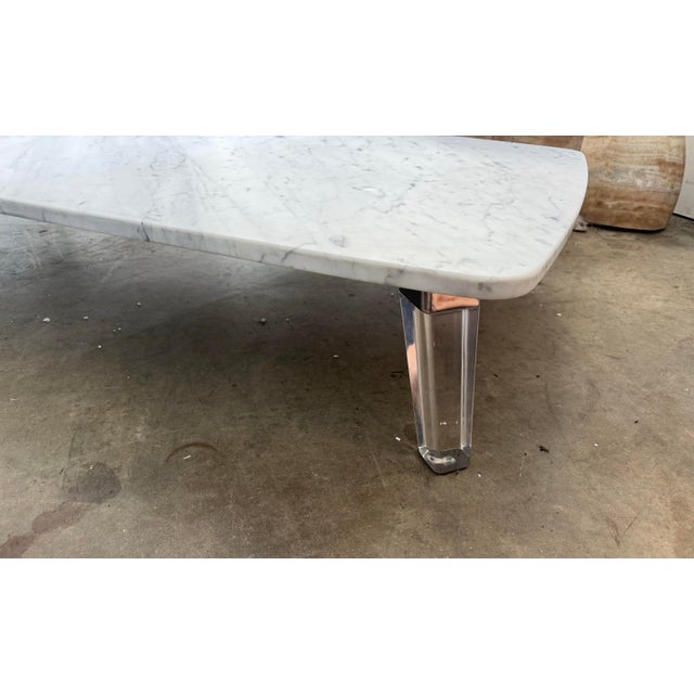 Stone Tirreno Carrara Marble Cocktail Table by Paola Navone for Baker Furniture For Sale - Image 7 of 10