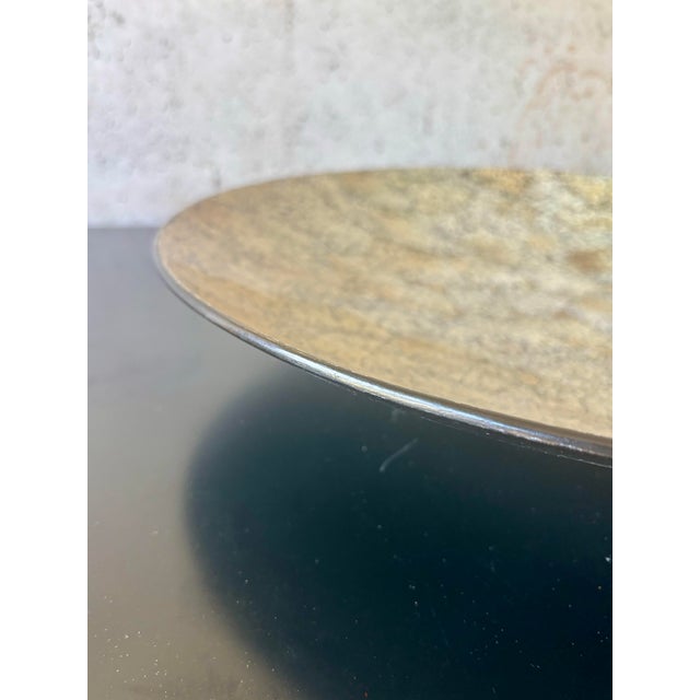 Mid-Century Modern Vintage Eggshell Lacquer Centerpiece Bowl in the Style of Maitland-Smith For Sale - Image 3 of 6