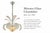 Elegant murano glass chandelier produced in italy during the mid-20th century. The chandelier is composed of a textured...