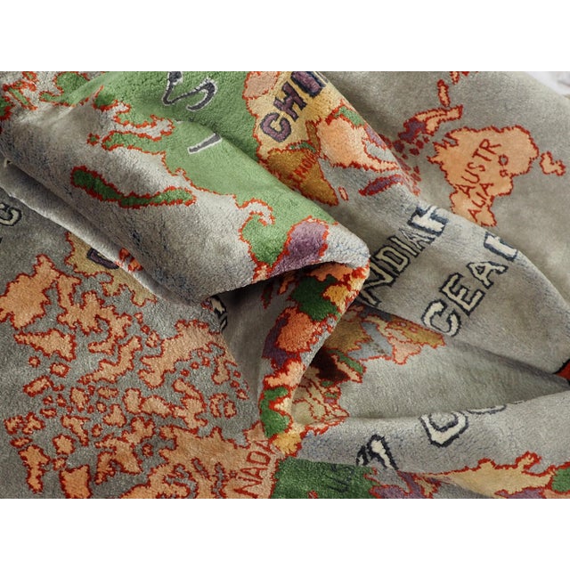 Vintage Oriental Hand Knotted Wall Rug, 1990s For Sale - Image 13 of 14